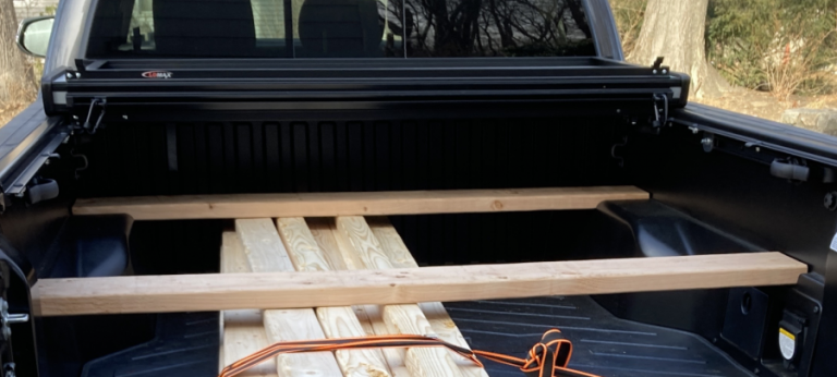 Transporting 4×8 Plywood in a Toyota Tacoma – Woodworking Diary